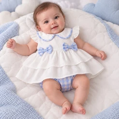 Conjunto bebê menina algodão luxo Júlia
