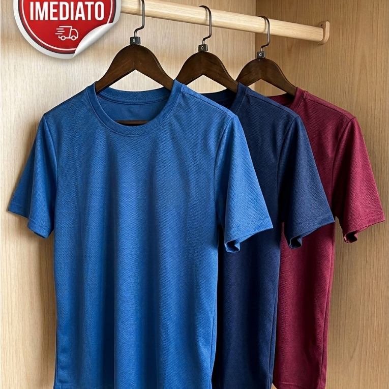 Camiseta Dry Fit Masculina Academia Treino Fitness Respirável Confortável