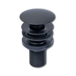 Válvula Click Para Pia Banheiro Cuba De Vidro Conexão 7/8 Corpo Abs Tampa De Metal Sistema Abre Fecha Dourado Preto Inox