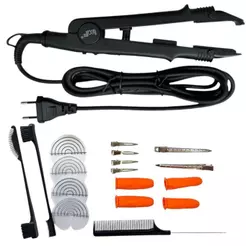 Pinça Elétrica Para Mega Hair Bilvot + Acessórios Profissional