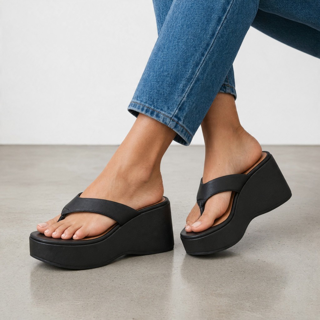 Tamanco Vizzano Feminino Casual Conforto Anabela Macio Original — imagem 2 de 3