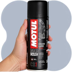 LUBRIFICANTE DE CORRENTES MOTOS STREET RUA MOTOBOY URBANO MOTUL C2+ PLUS CHAIN LUBE 200 ML SPRAY