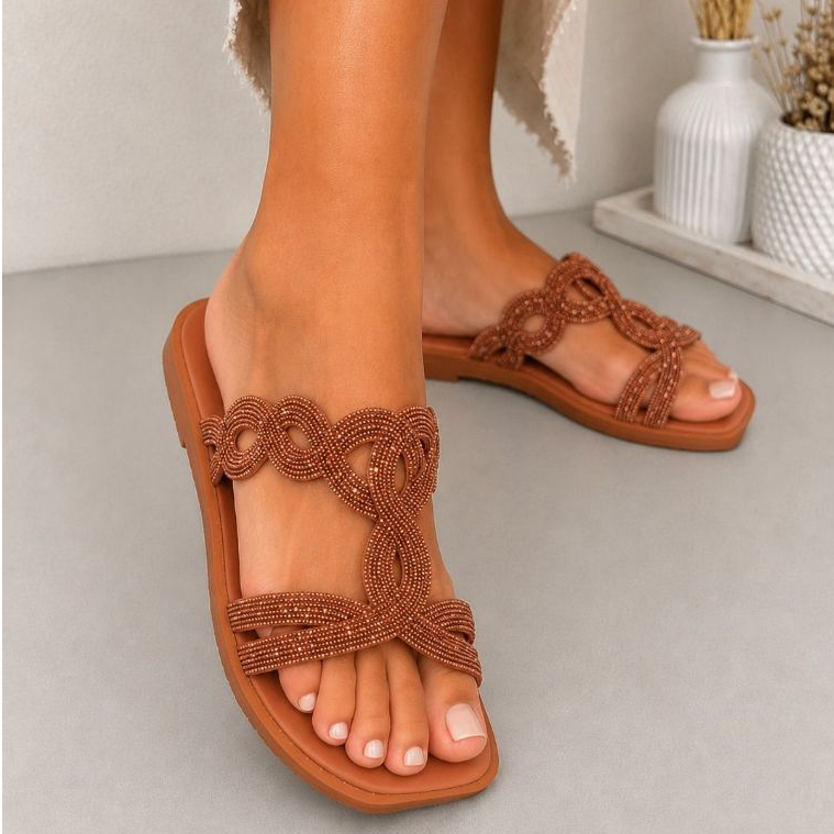 Chinelo De Brilho Rasteirinha Sandalia Casual Para Mulheres Dia a Dia Envio Imediato Macia Confortavel Antiderrapante