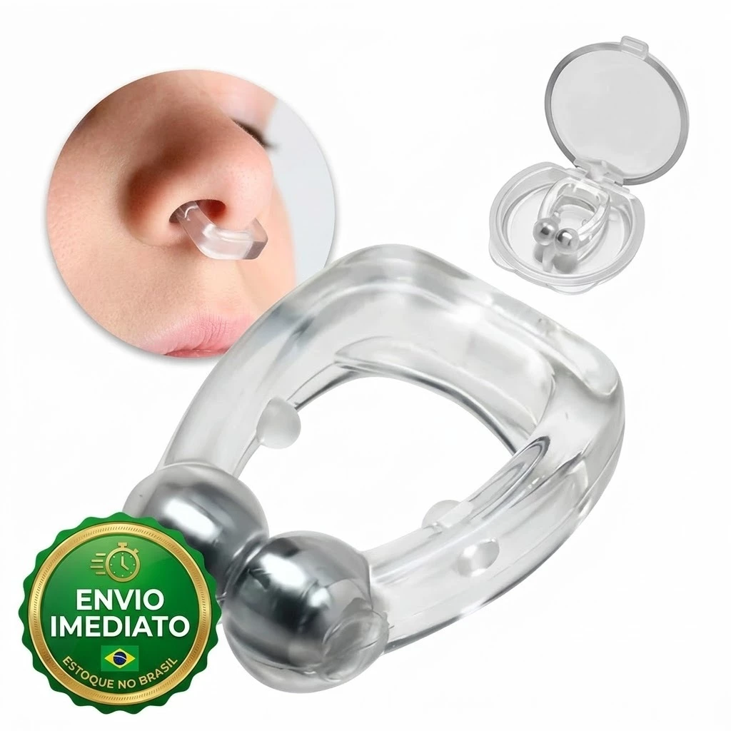 Kit 4, 2 ou 1 Clipe Magnético Nasal Anti Ronco e Apneia original Dilatador melhor sono noite