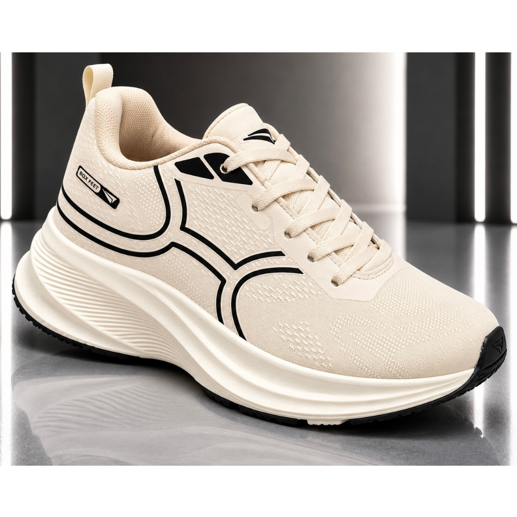 Tênis Boxx Feet PowerFit Feminino Academia Super Confortável Leve Respirável Caminhada e Uso Diário