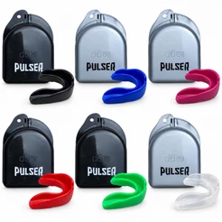 Protetor Bucal Simples com Estojo Lutas Muay thai Boxe Jiu Jitsu Kickboxing Pulser