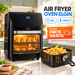 Fritadeira Air Fryer 12 Litros Family Oven Fry Elgin 1900W