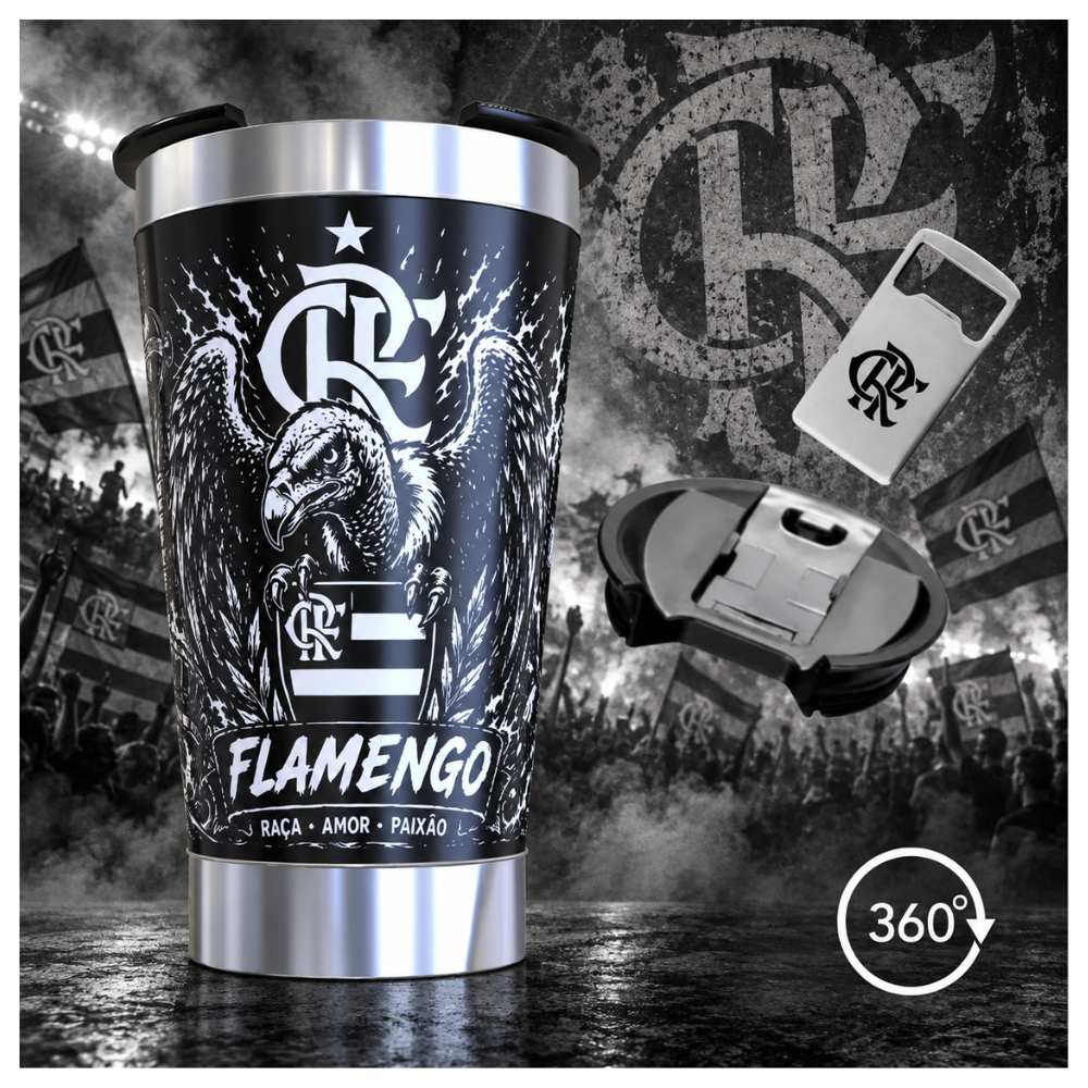Copo Térmico Personalização FL em 360 Graus 473ml Personalizado Time