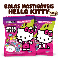 Balas Mastigáveis Hello Kitty Pacote 500g Riclan