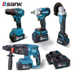Brushless Kit 4 Em 1 Ferramentas Martelete Esmerilhadeira Lixadeira Parafusadeira Chave Impacto Com 2 Baterias 68V