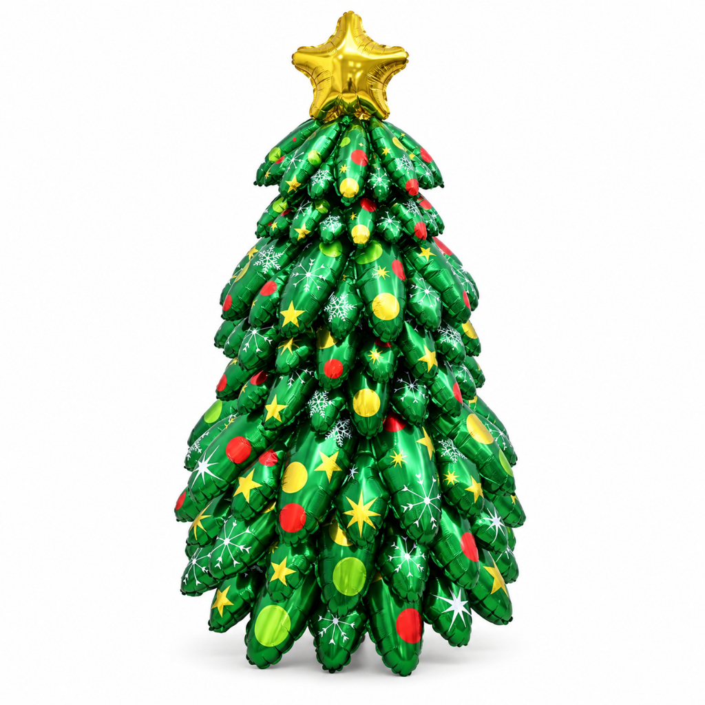 Kit 9 Peças Balão Decorações Árvore de Natal 130cm