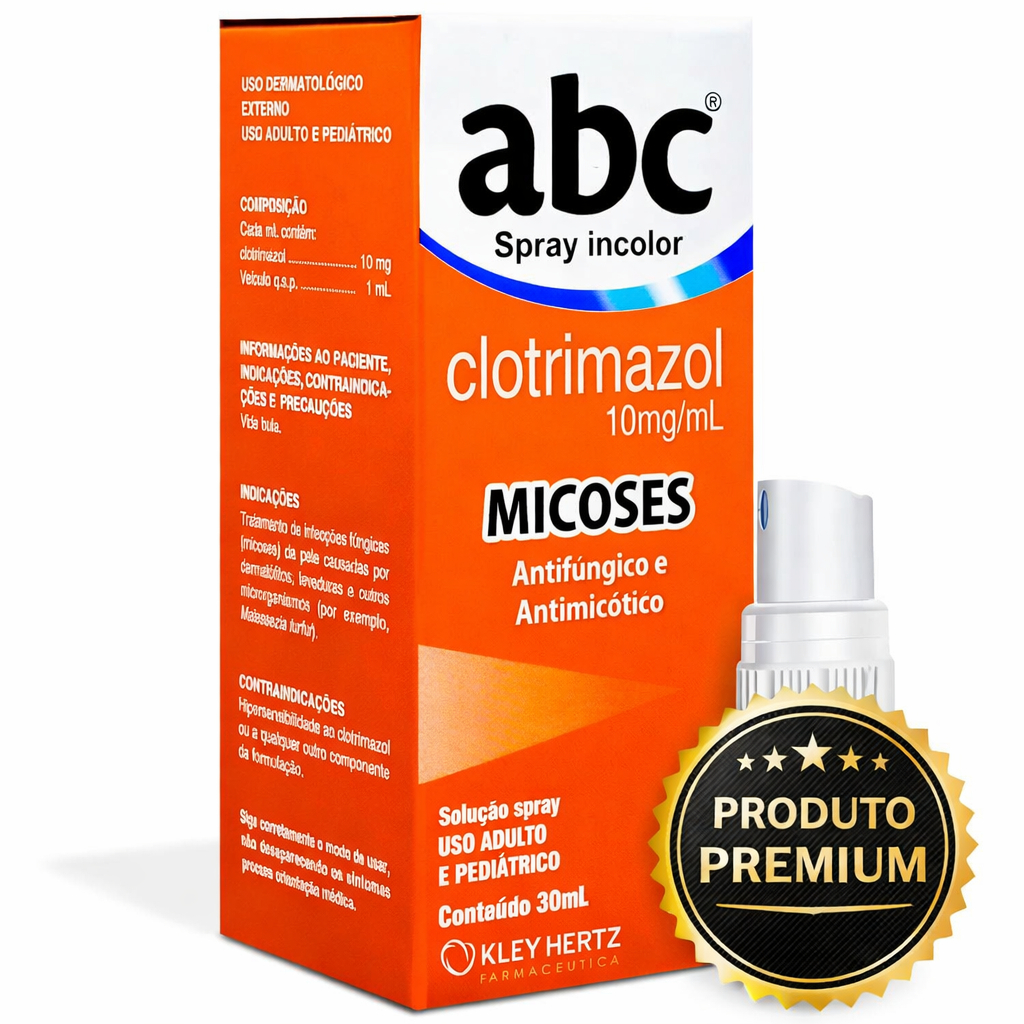 ABC spray micose fungos unha dedo virilha 30mL