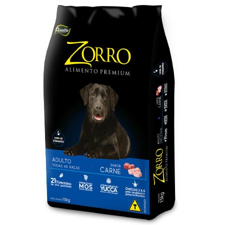 Zorro Premium Cão Adulto Todas as Raças 15kg