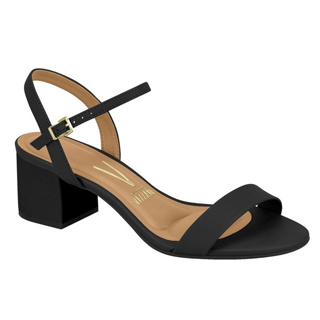 Sandália Feminina Salto Grosso Com Fivela Confortável Vizzano Original em Oferta na Shopee