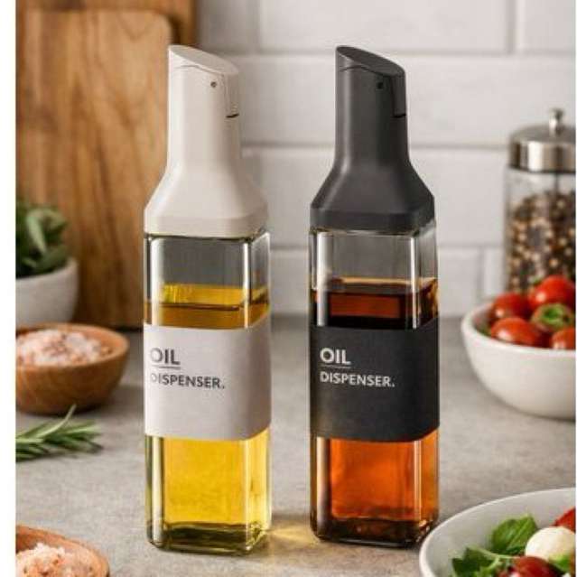 Galheteiro Vidro Quadrado Capacidade 500 ML Kit Temperos Acessorios Cozinha Organizador