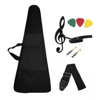Bag Nylon Para Gutiarra + Suporte + 3 Palhetas + Correia