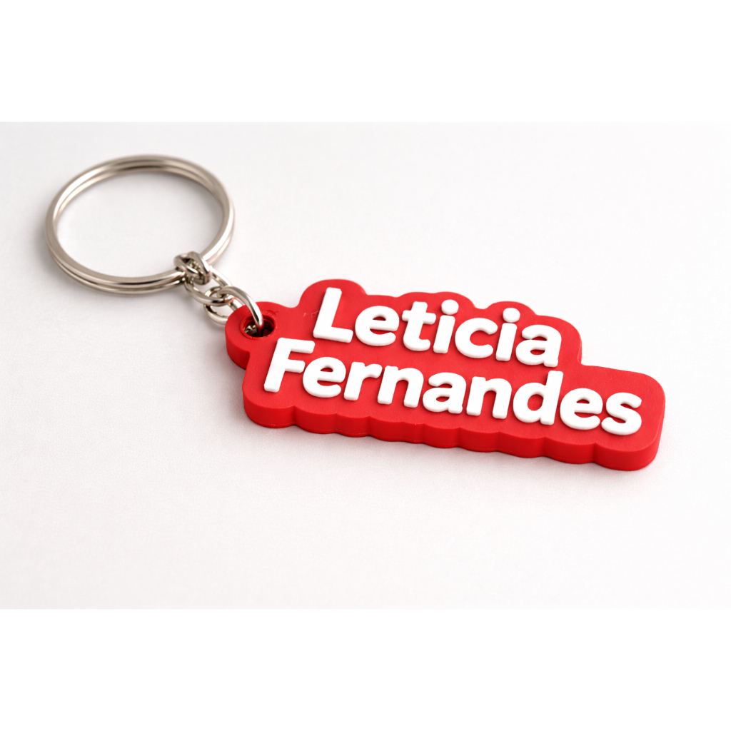 Chaveiro Personalizado 3D com Nome Alto Relevo | Mochila, Estojo e Lembrancinha