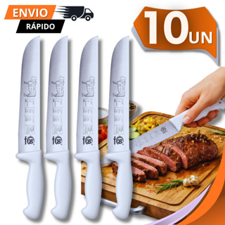 Faca Profissional 10 Polegadas em Aço Inox – Ideal para Carne, Cozinha e Açougue em Oferta na Shopee