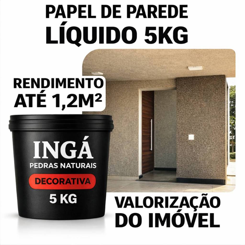 Pedra Natural Ingá 5Kg Revestimento Decorativo Para Parede Interna Externa Pronto Para Uso em Oferta na Shopee