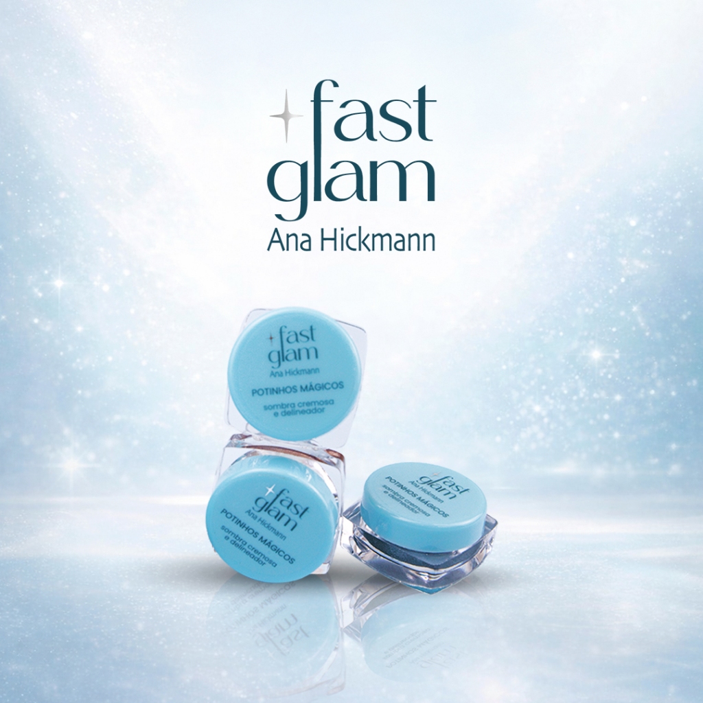 Sombra Cremosa e Delineador Fast Glam Potinhos Mágicos Ana Hickmann em Oferta na Shopee