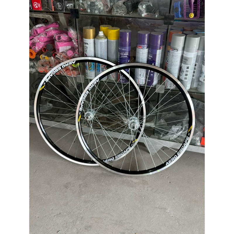 Par de Rodas Aro 26x1.9 Raio fino Cubo Aço Aero Vzan