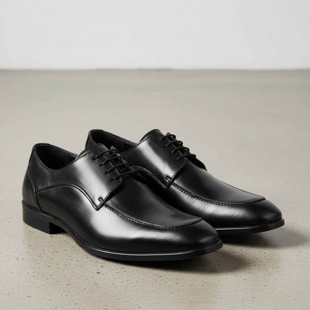 Sapato Clássico Social Masculino Derby com Cadarço Confortável Sola de Borracha Elegante  Oxford