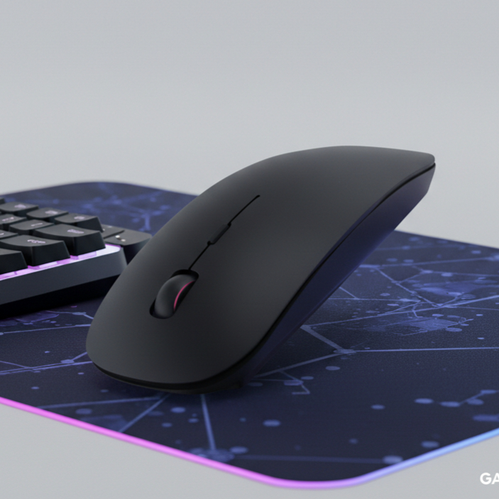 Mouse Sem Fio RGB Recarregável Wireless Led 1200 DPI Ergonômico Click Silencioso Leve Gamer ORIGINAL