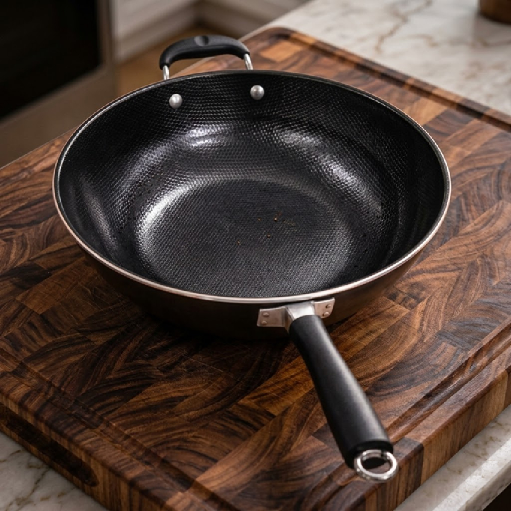 Imagem Frigideira Wok Antiaderente Profissional 34 Cm Essencial Cozinha Estilo Durável Prática
