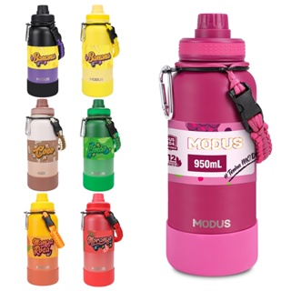 MODUS Garrafa Térmica 1 Litro Esportiva De Aço Inoxidável Com Isolamento A Vácuo com Base Emborrachada em Oferta na Shopee