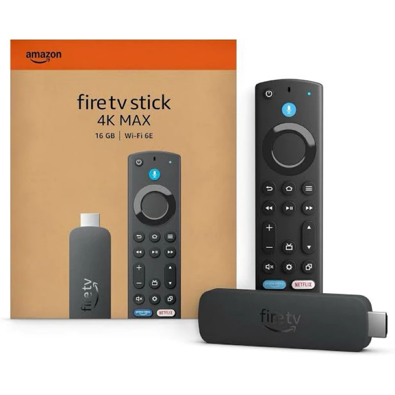 Amazon Fire TV Stick 4K Max (modelo mais novo) 2ª Geração - 16GB Quad-core 2.0GHz, Wi-Fi 6E Dolby Vision/Atmos 2026