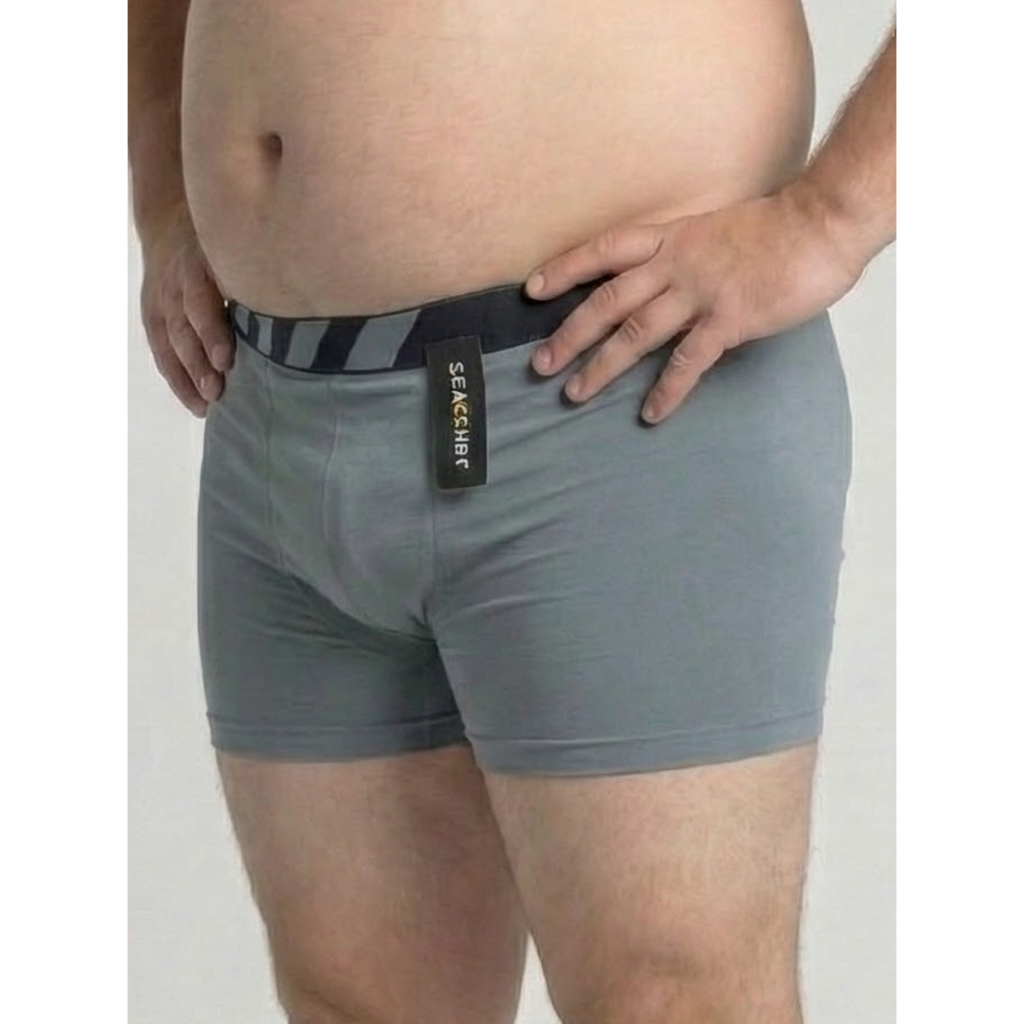 Kit com 5 Cuecas Boxer Plus size Adulto Masculinas sem Costura Confortável tamanho G3