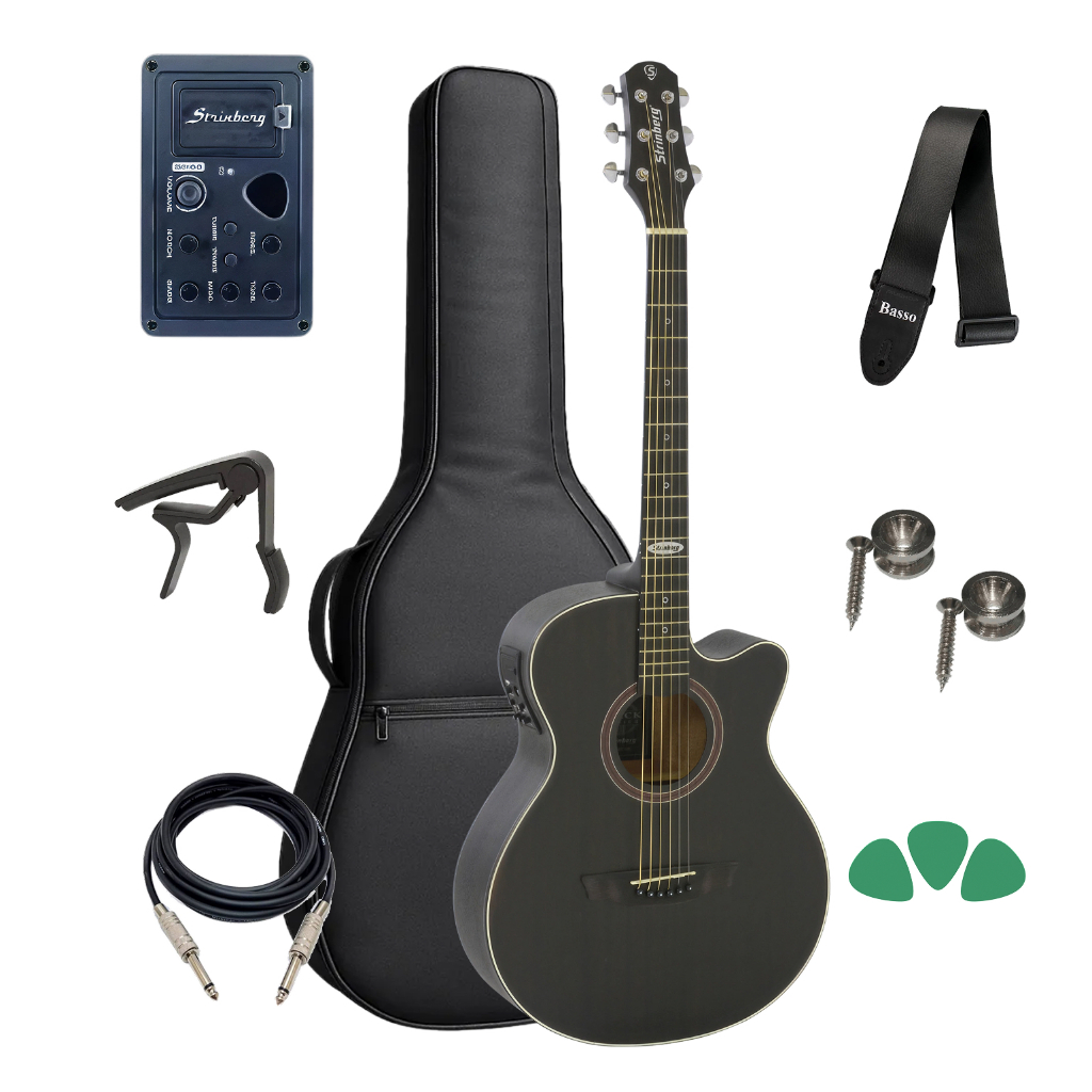 Violao Strinberg Sa200 Tos Prof Aco Tobaco Tos + Kit Capa