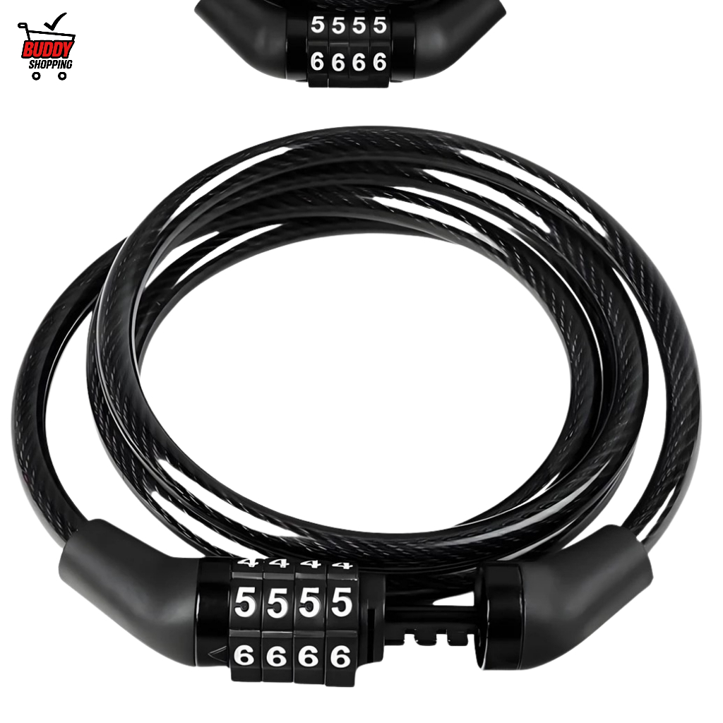 Kit 2 Cadeado Bicicleta Reforçado Aço Segredo Senha Bike Moto em Oferta na Shopee