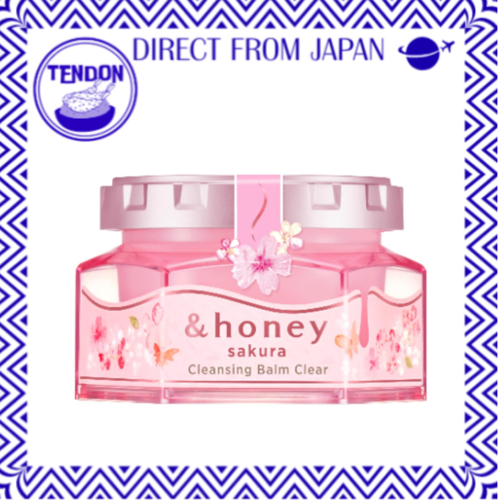 [Edição Limitada Flor de Cerejeira 2024] &honey Bálsamo de Limpeza Flor de Cerejeira Vermelho, Transparente, 90g (Não necessita de dupla limpeza) | Creme de Limpeza