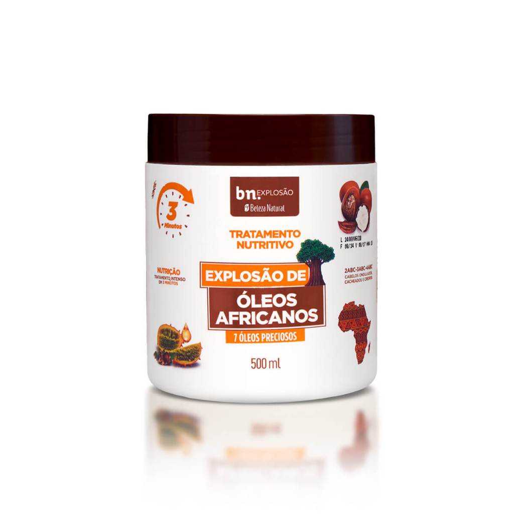Máscara de tratamento Nutritivo Explosão de Óleos Africanos bn.Cachos 500g