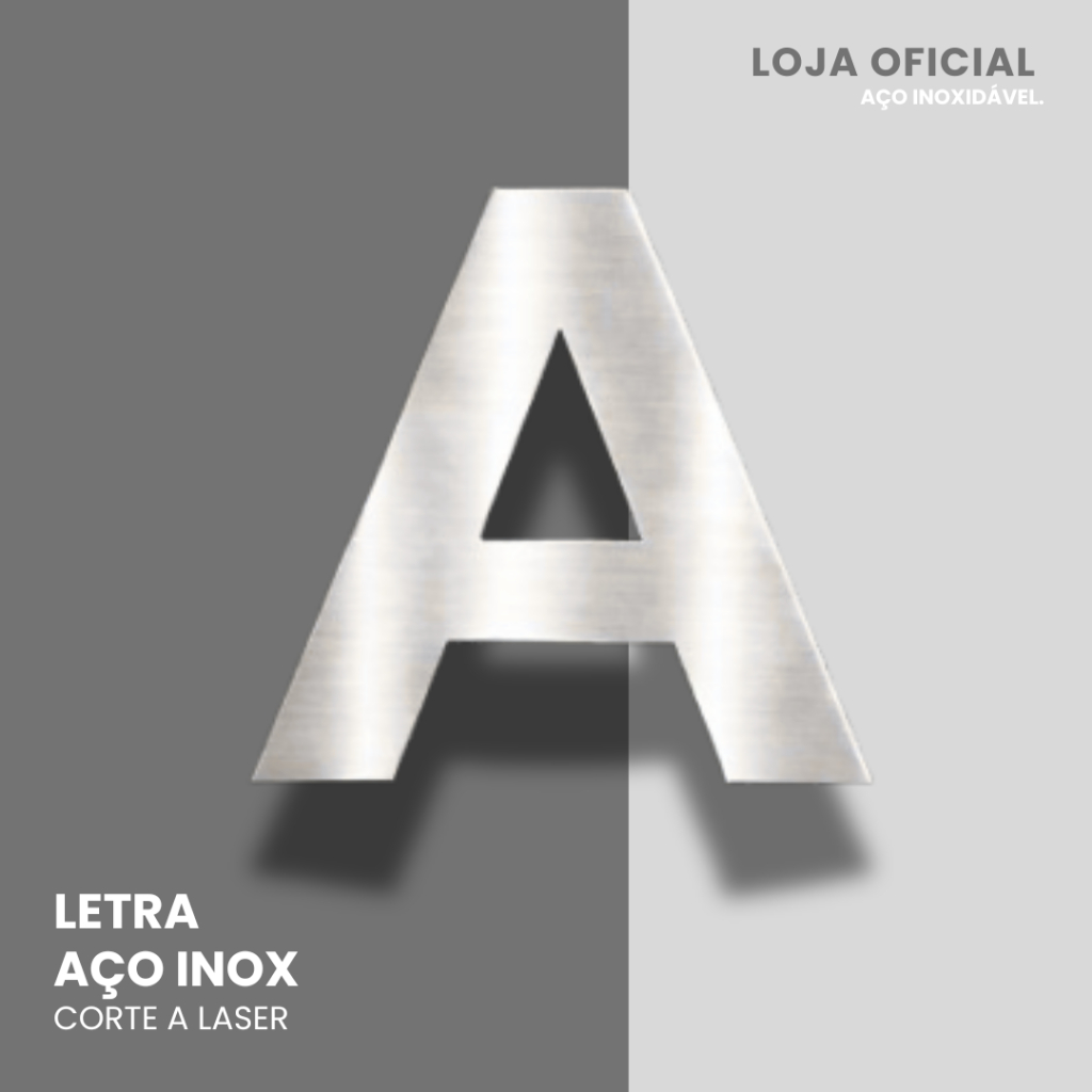 LETRA DE 20 CM - POLIDA - CORTE A LASER em Oferta na Shopee