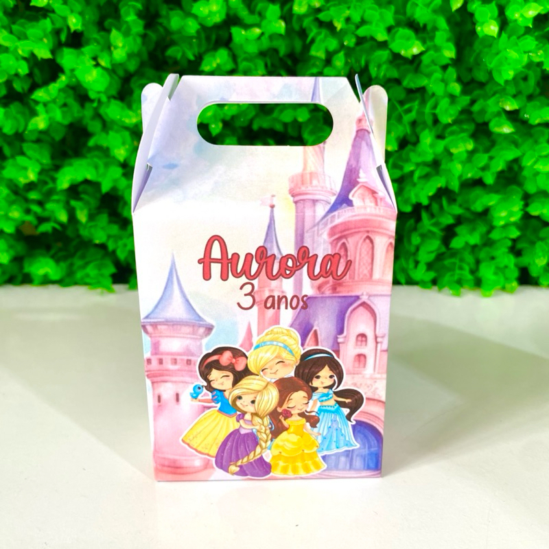 Até 30un Caixinhas Surpresa Maletinha Lembrancinha Personalizada Princesas