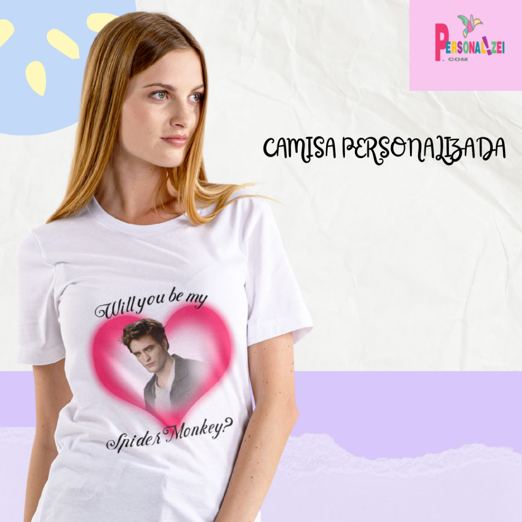 Camisa Crepúsculo Spider Monkey Camiseta Edward Estampada Meme Presente Twilight
