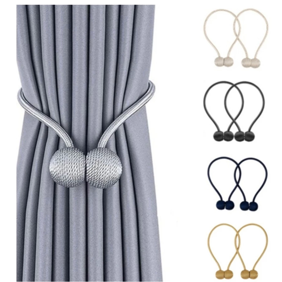 Kit 2 Prendedores De Cortina Magnético Fortificado Presilha Abraçadeira com Imã Forte em Oferta na Shopee