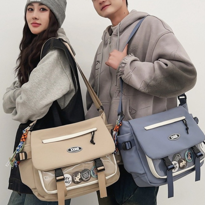 Bolsa Tiracolo Grande De Ombro Transversal De Tecido Para Viagem em Oferta na Shopee