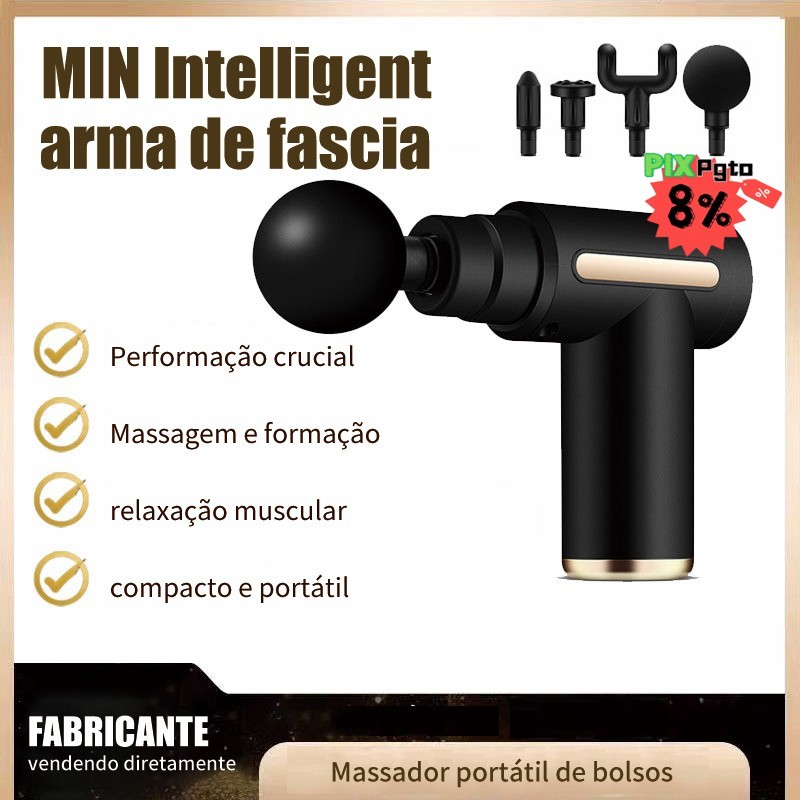 Massageador Elétrico Alta Frequência Profissional Muscular Massagem Relaxamento muscular pós-treino