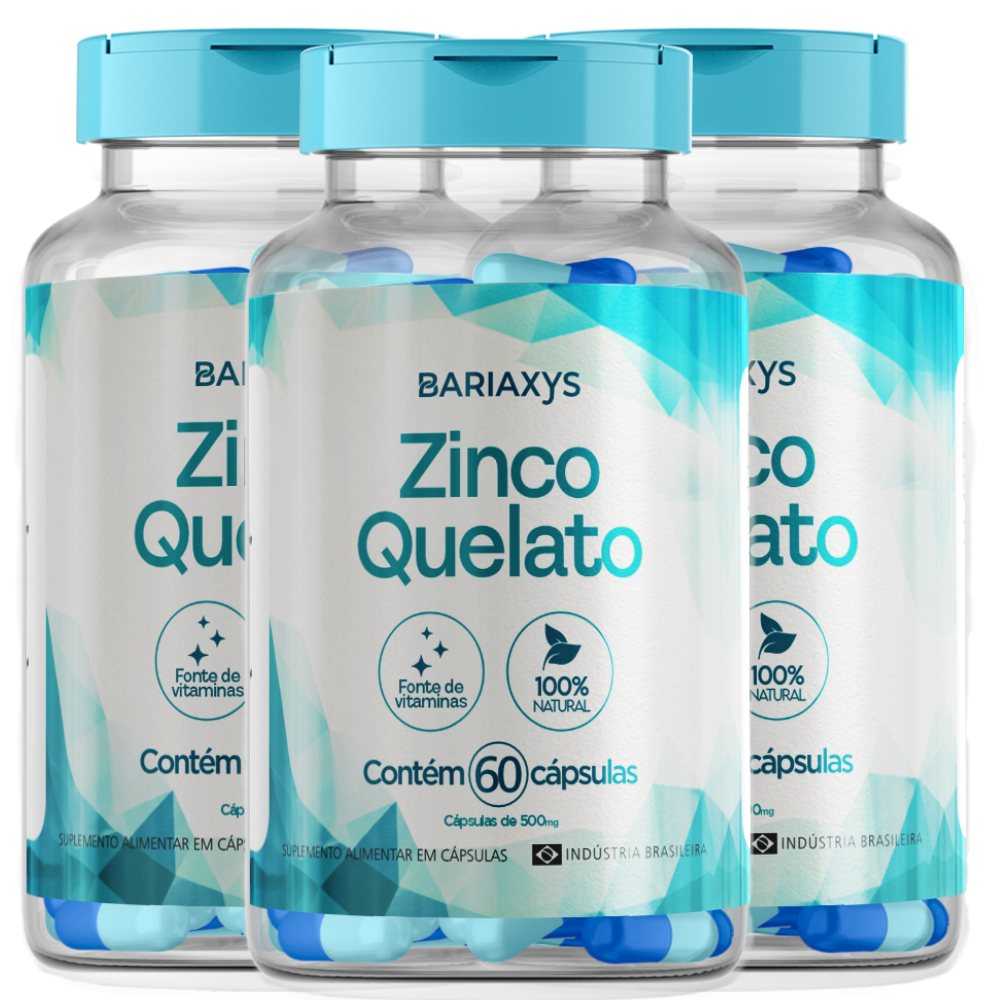 Zinco Quelato Bariasys 60 Caps Pos-Bariatrica Alta Absorcao