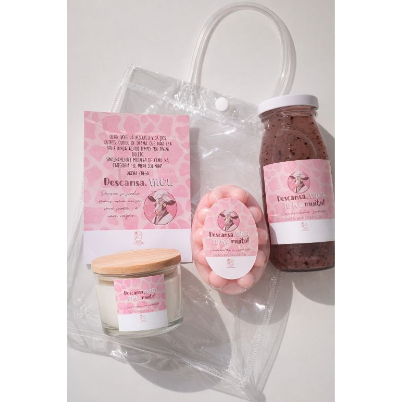 Kit Spa Presente Amiga "Descansa vaca, já fez muito!" Relaxamento Completo em Oferta na Shopee