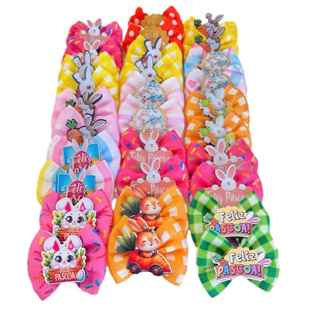 Kit Laços Pet Páscoa Sortidos 40 Unidades Lacinhos Pet em Oferta na Shopee