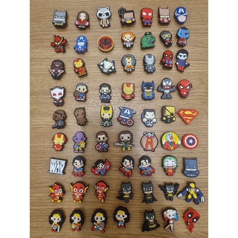 Pins Bottons Super herois para seu babuche em Oferta na Shopee