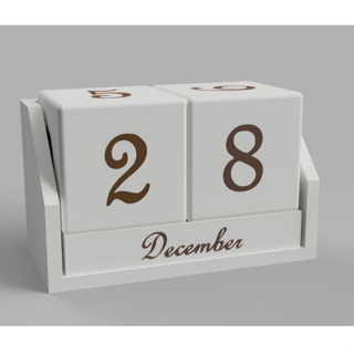 Calendário Permanente de Mesa em Blocos Decorativo - Personalize a Cor das Letras em Oferta na Shopee