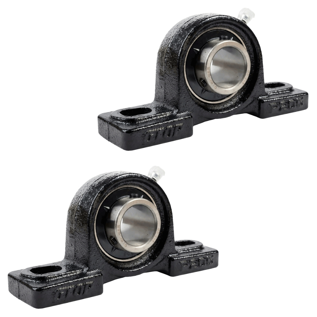 2x Mancal P206 Pedestal + Rolamento UC206 30mm - Gbr Gtop
