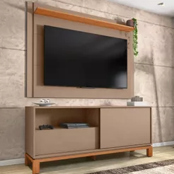 Rack Bancada Com Painel Para TV Até 65 Polegadas Mondrian Caemmun