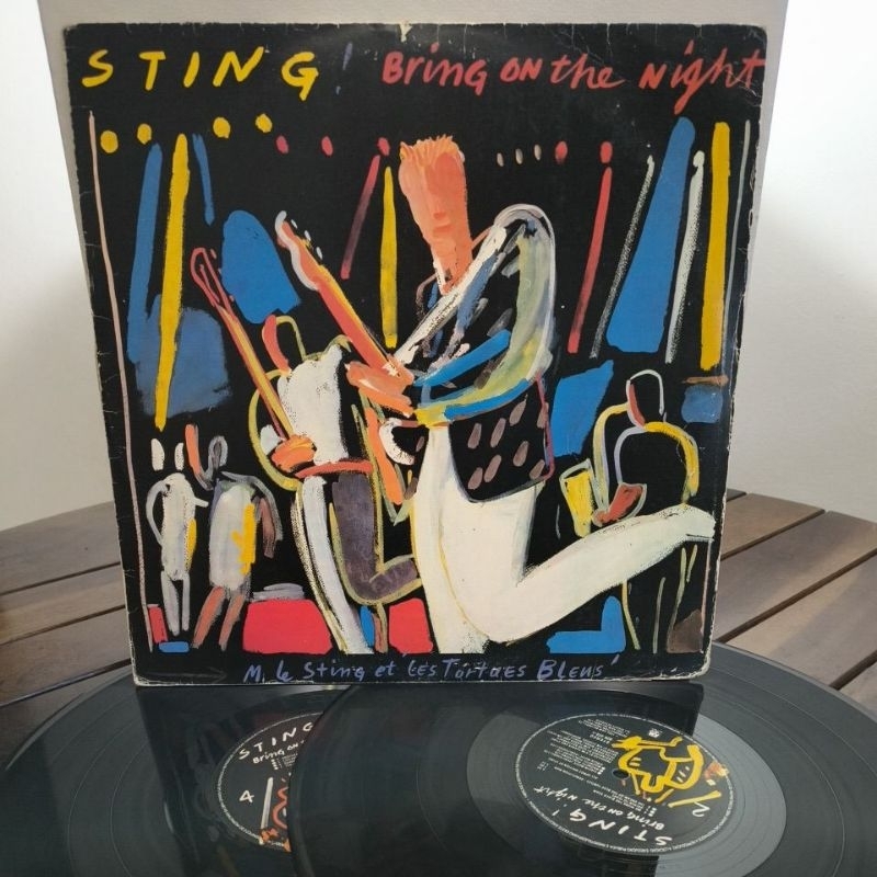 LP vinil Sting.Bring on the night.1986