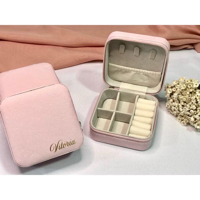 Conjunto de 4/8/12/16 peças: Bolsa de viagem portátil para presentes de festa/caixa de joias/caixa organizadora/carteira